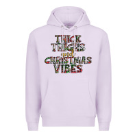 Lilac thick thighs and Christmas vibes Premium Hoodie - AdoDesignShop