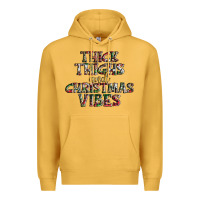 Mustard thick thighs and Christmas vibes Premium Hoodie - AdoDesignShop