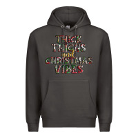 Smoke thick thighs and Christmas vibes Premium Hoodie - AdoDesignShop