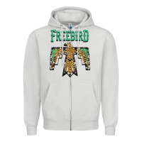 Dove Grey freebird native american Zipper Hoodie - AdoDesignShop