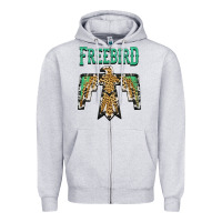 Heather Grey freebird native american Zipper Hoodie - AdoDesignShop