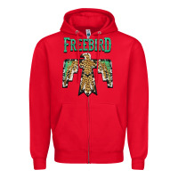 Red freebird native american Zipper Hoodie - AdoDesignShop