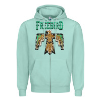 Seafoam freebird native american Zipper Hoodie - AdoDesignShop