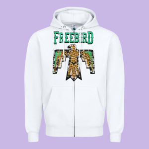 Freebird Native American Zipper Hoodie Designed By Adodesignshop