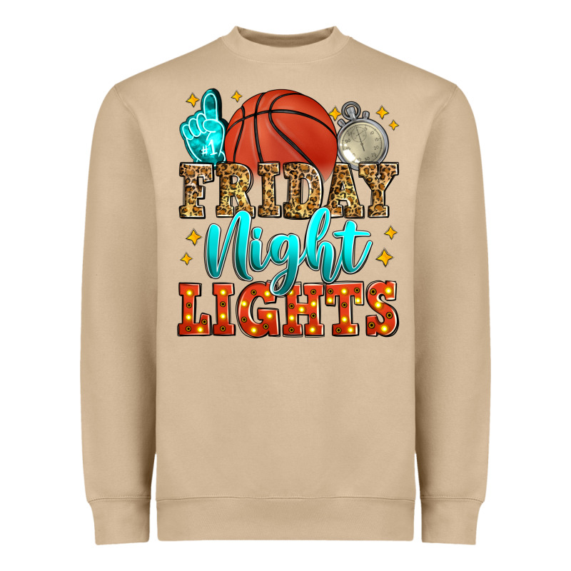 Friday Night Lights Basketball Heavyweight Sweatshirt by Zillion Design Studio | Teevron