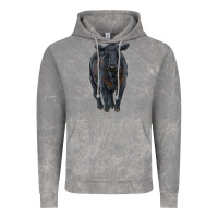 Cloud Rock black angus cattle Vintage Hoodie - RanaPortraitStore