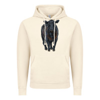 Vintage Artic black angus cattle Vintage Hoodie - RanaPortraitStore