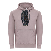 Vintage Zinc black angus cattle Vintage Hoodie - RanaPortraitStore