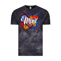 Cloud Black American mini heart Vintage Tee - Neo Western