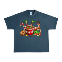Midnight Navy chocolate elf Urban Heavy Tee - FaDigitalArtStudio