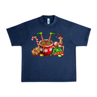 Navy chocolate elf Urban Heavy Tee - FaDigitalArtStudio