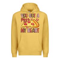 Antique Gold you got a pizza my heart Premium Hoodie - LillyAllenDesigns