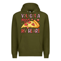 Army Green you got a pizza my heart Premium Hoodie - LillyAllenDesigns