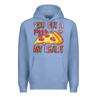 Colony Blue you got a pizza my heart Premium Hoodie - LillyAllenDesigns