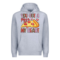 Heather Grey you got a pizza my heart Premium Hoodie - LillyAllenDesigns
