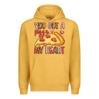 Mustard you got a pizza my heart Premium Hoodie - LillyAllenDesigns