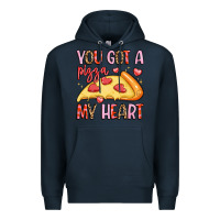 Navy you got a pizza my heart Premium Hoodie - LillyAllenDesigns