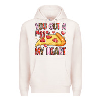 Pale Pink you got a pizza my heart Premium Hoodie - LillyAllenDesigns