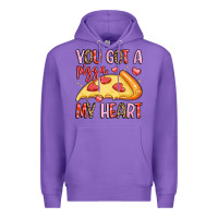 Purple you got a pizza my heart Premium Hoodie - LillyAllenDesigns