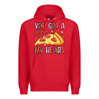 Red you got a pizza my heart Premium Hoodie - LillyAllenDesigns