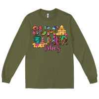 Army Green summer vibes Long Sleeve Tee - AdoDesignShop