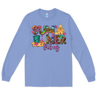 Colony Blue summer vibes Long Sleeve Tee - AdoDesignShop
