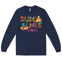 Navy summer vibes Long Sleeve Tee - AdoDesignShop