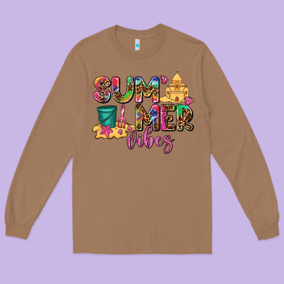 Summer Vibes Long Sleeve Tee Designed By Adodesignshop