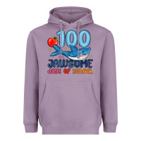 Lavender 100 jawsome days of school Heavyweight Hoodie - MaliasSmallBusiness