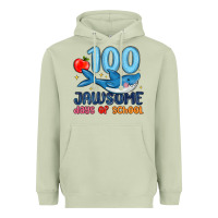 Matcha 100 jawsome days of school Heavyweight Hoodie - MaliasSmallBusiness