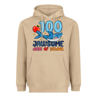 Mushroom 100 jawsome days of school Heavyweight Hoodie - MaliasSmallBusiness
