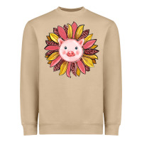 Mushroom pig sunflower Heavyweight Sweatshirt - RanaPortraitStore