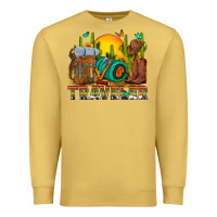 Antique Gold western traveler cowboy Premium Sweatshirt - NancyCooperArtShop