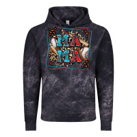Cloud Black baseball mama with leopard Vintage Hoodie - Zillion Design Studio