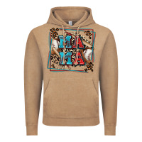 Vintage Coffee baseball mama with leopard Vintage Hoodie - Zillion Design Studio