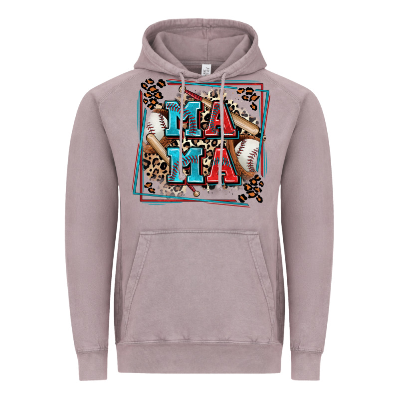Baseball Mama With Leopard Vintage Hoodie by Zillion Design Studio | Teevron