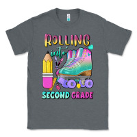 Charcoal Heather rolling into second grade Classic Tee - BundleAndBundleShop