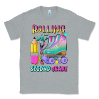 Heather Grey rolling into second grade Classic Tee - BundleAndBundleShop
