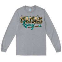 Heather Grey mama's boy Long Sleeve Tee - AdoDesignShop