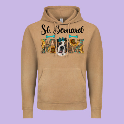 Western St. Bernard Mom Vintage Hoodie Designed By Ranaportraitstore