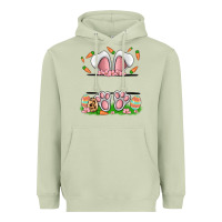 Matcha easter costom name rabbit Heavyweight Hoodie - MaliasSmallBusiness