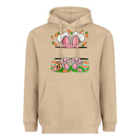 Mushroom easter costom name rabbit Heavyweight Hoodie - MaliasSmallBusiness