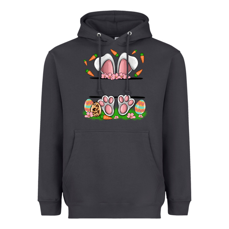 Easter Costom Name Rabbit Heavyweight Hoodie by MaliasSmallBusiness | Teevron