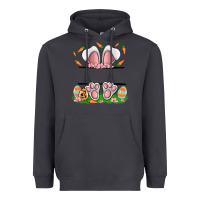 Smoke easter costom name rabbit Heavyweight Hoodie - MaliasSmallBusiness