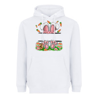 White easter costom name rabbit Heavyweight Hoodie - MaliasSmallBusiness