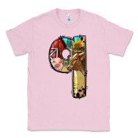 Bubblegum Pink Farm Life Alphabet Lowercase Letters Q Classic Tee - BundleAndBundleShop