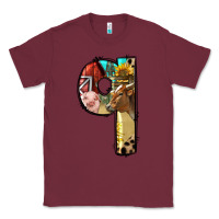 Burgundy Farm Life Alphabet Lowercase Letters Q Classic Tee - BundleAndBundleShop
