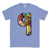 Colony Blue Farm Life Alphabet Lowercase Letters Q Classic Tee - BundleAndBundleShop