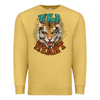 Antique Gold wild heart tiger college western Premium Sweatshirt - NancyCooperArtShop