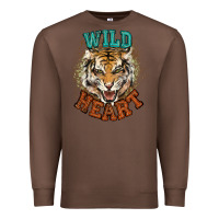 Chestnut wild heart tiger college western Premium Sweatshirt - NancyCooperArtShop